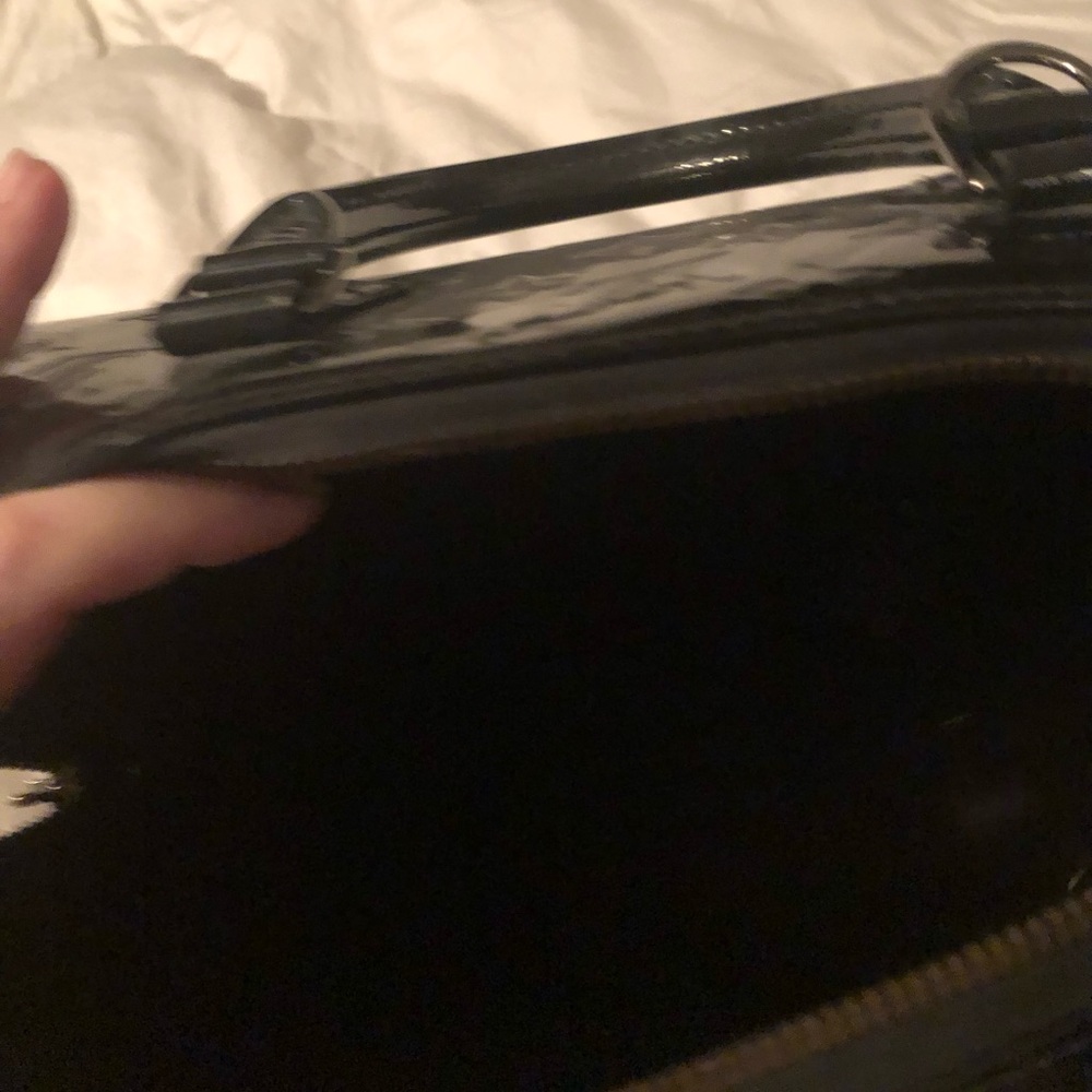 Authentic Louis Vuitton Vernis Montana Black Satchel Dark Silver Hardware - Picture 10 of 11